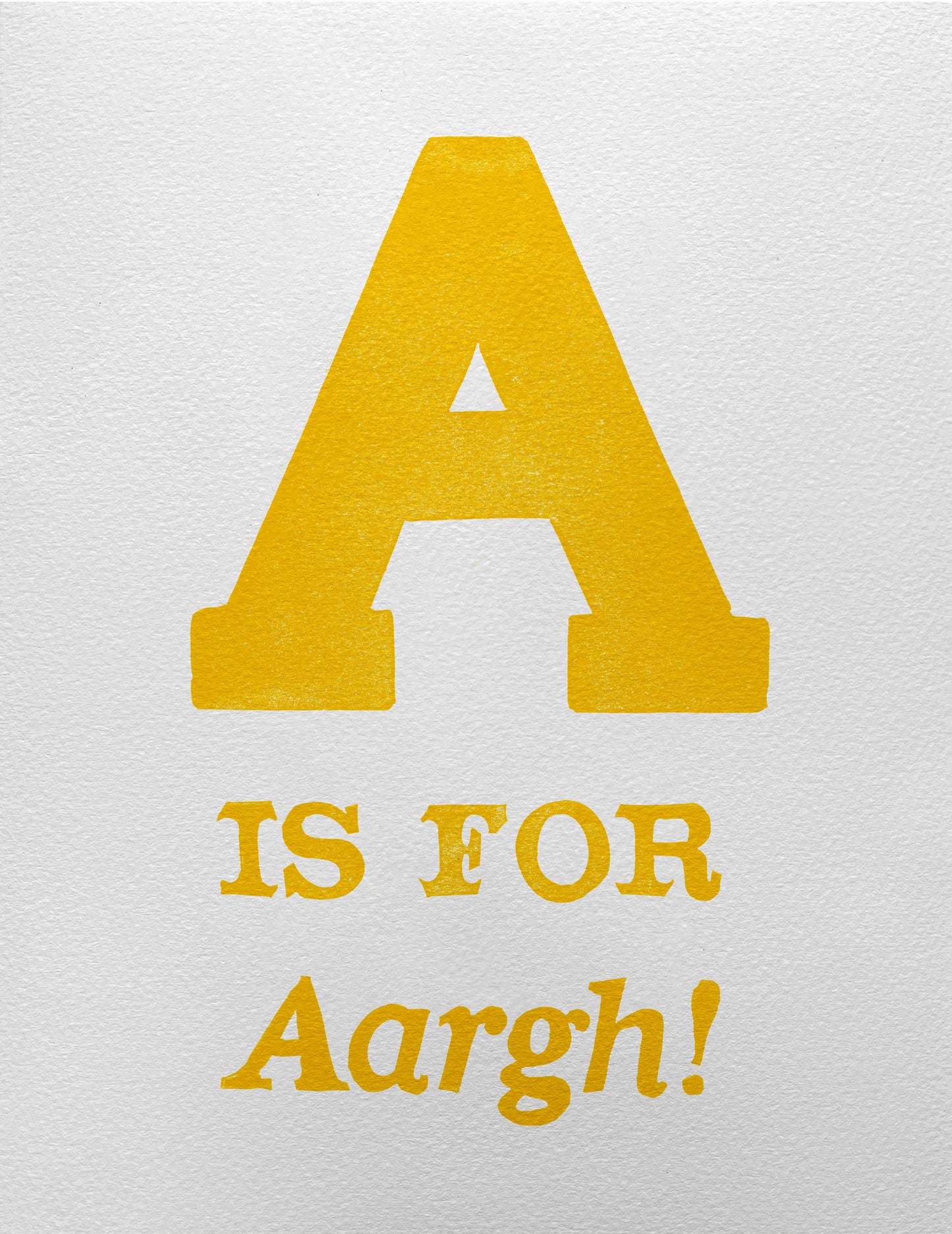 A is for Aargh