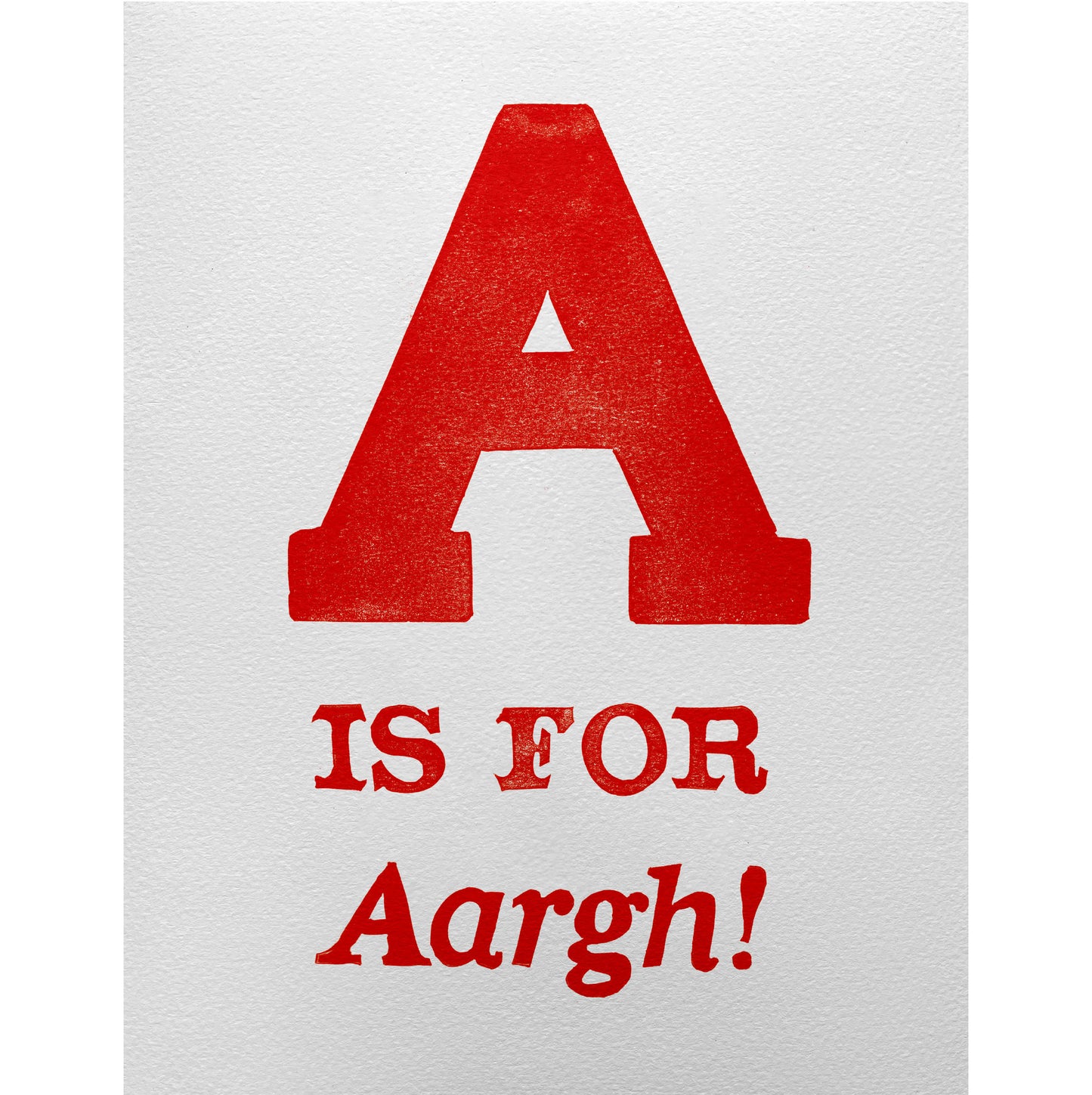 A is for Aargh