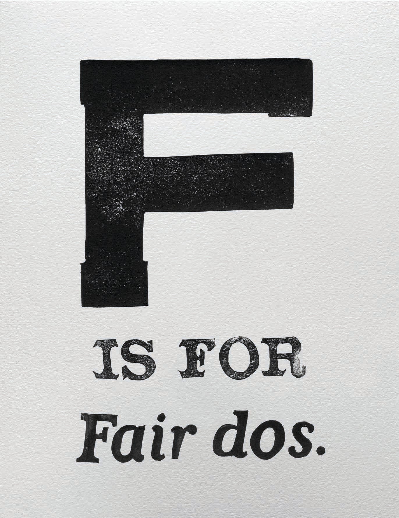 F is for Fair dos.