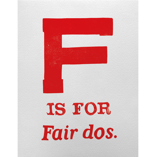 F is for Fair dos.