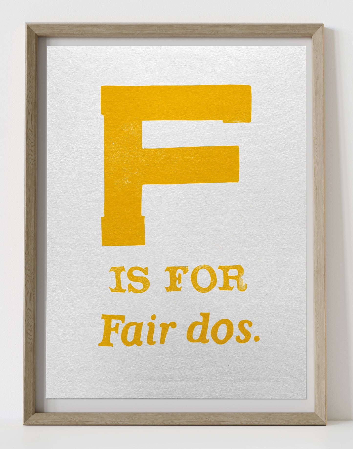 F is for Fair dos.