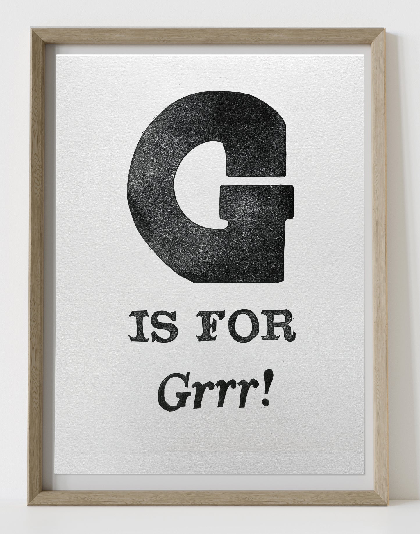 G is for Grrr!