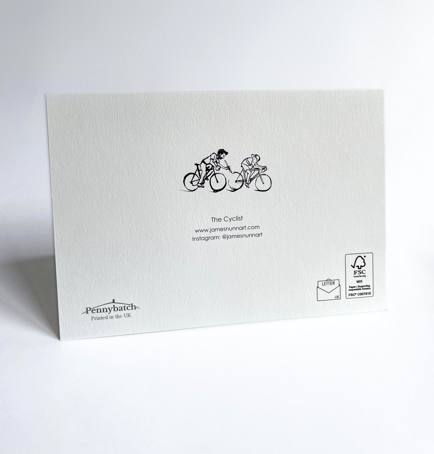 The Cyclist greeting card