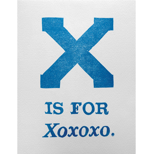 X is for Xoxoxo.
