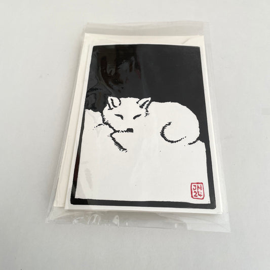 Arctic Fox – Handmade Greetings Card