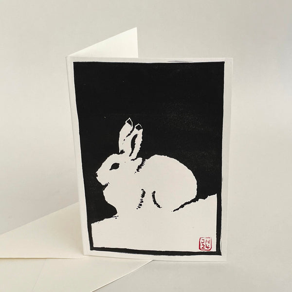 Arctic Hare – Handmade Greetings Card