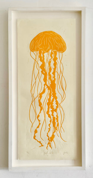 FRAMED Yellow Jellyfish