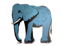 Elephant Linocut